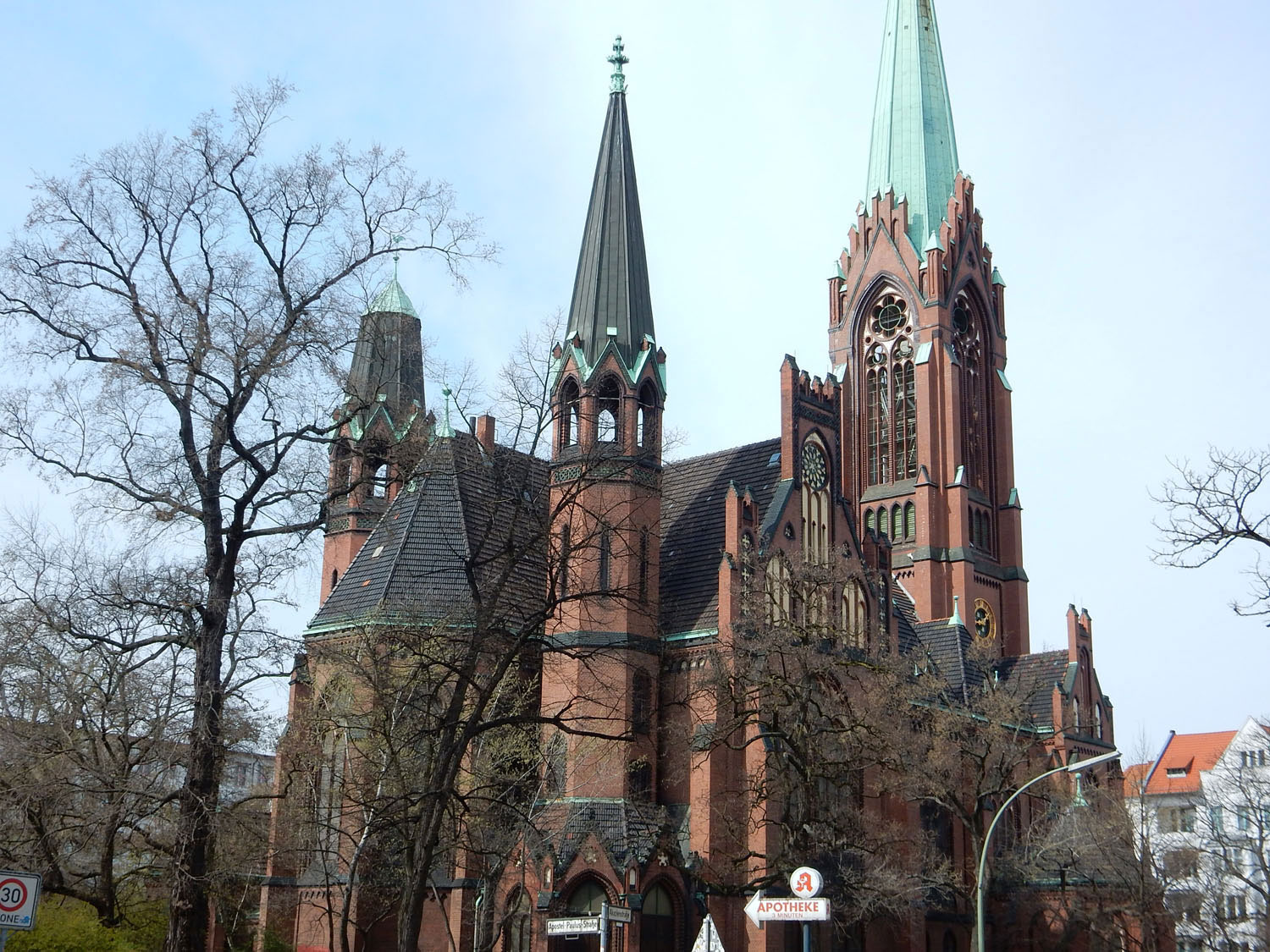 Radtour Berlin Schöneberg - Apostel-Paulus-Kirche