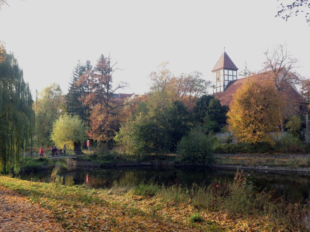 Man nehme einen wunderbaren Herbsttag mit Sonnenschein und bunten Blättern, ergänze dazu die schönen Straßen von Tempelhof und fertig ist die perfekte Radtour.